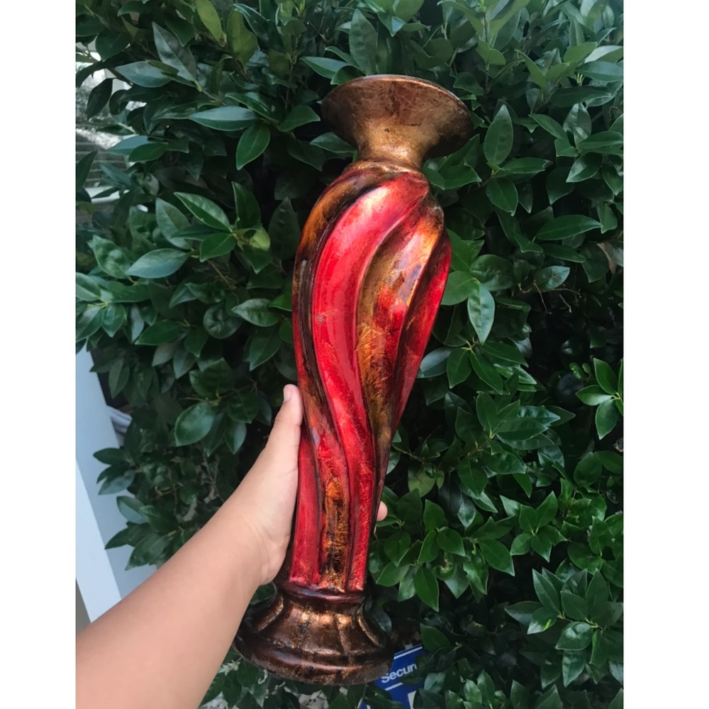 two candle holders